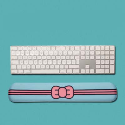 Kawaii Keyboard Wrist Rest Cute Bow Tie Keyboard Pad Kawaii Desk Accessories magical girl (3)
