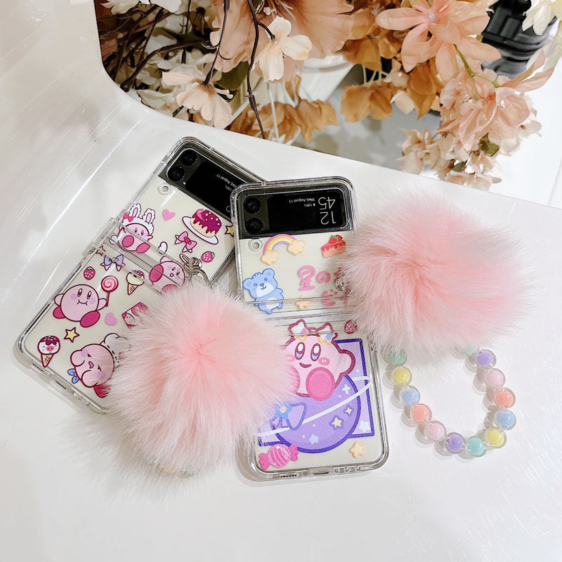 Kirby Phone Cases with Lanyard Bracelet