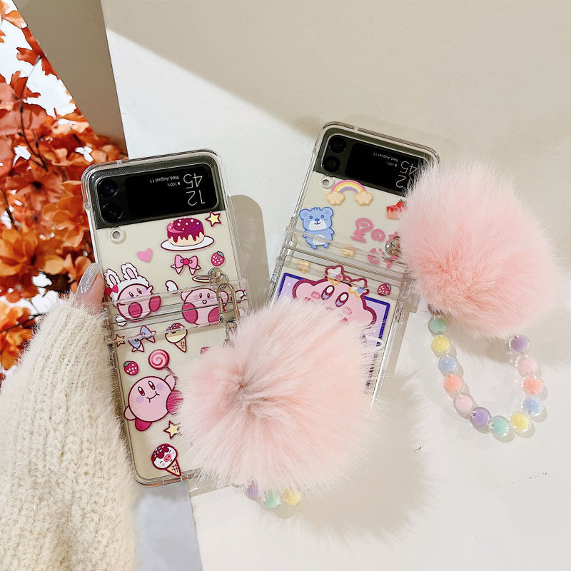 Kirby Phone Cases with Lanyard Bracelet