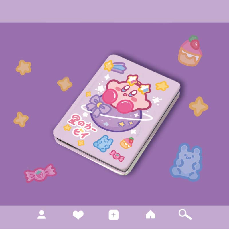Kawaii Kirby Pocket Mirror Cute Compact Purse Mirror Small Anime Mirror Cute Kirby Art (2)