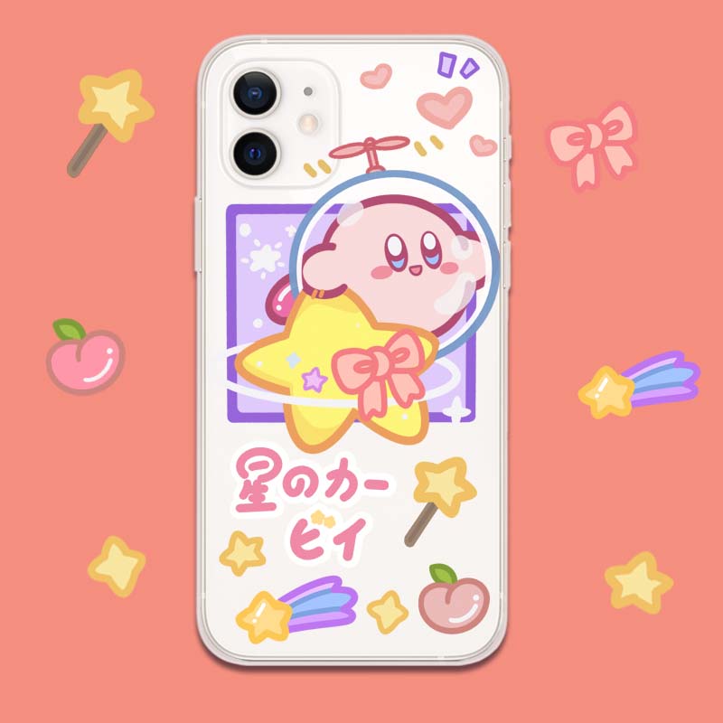 Kawaii Kirby iPhone Case Kawaii iPhone 13 Pro Max XR XS Max Cute Kirby Gifts Kirby Lovers (14)