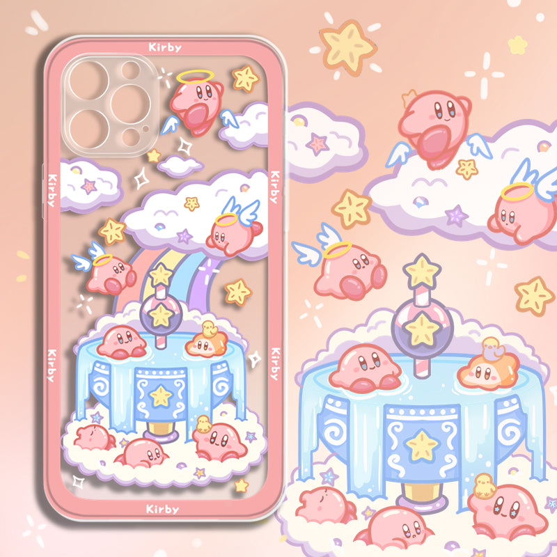 Kawaii Kirby iPhone Case Kawaii iPhone 13 Pro Max XR XS Max Cute Kirby Gifts Kirby Lovers (2)
