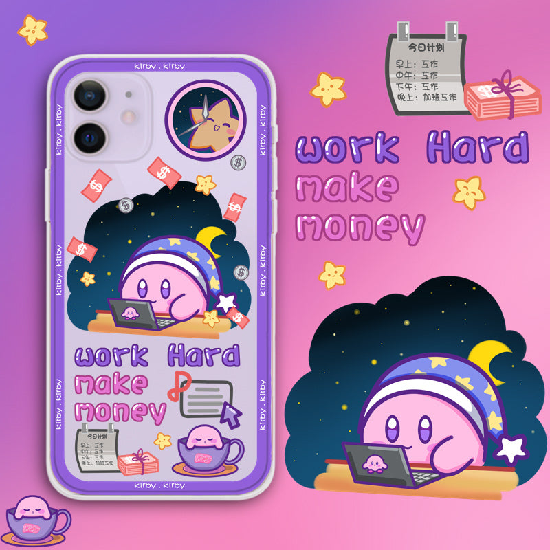 Kawaii Kirby iPhone Case Kawaii iPhone 13 Pro Max XR XS Max Cute Kirby Gifts Kirby Lovers (5)