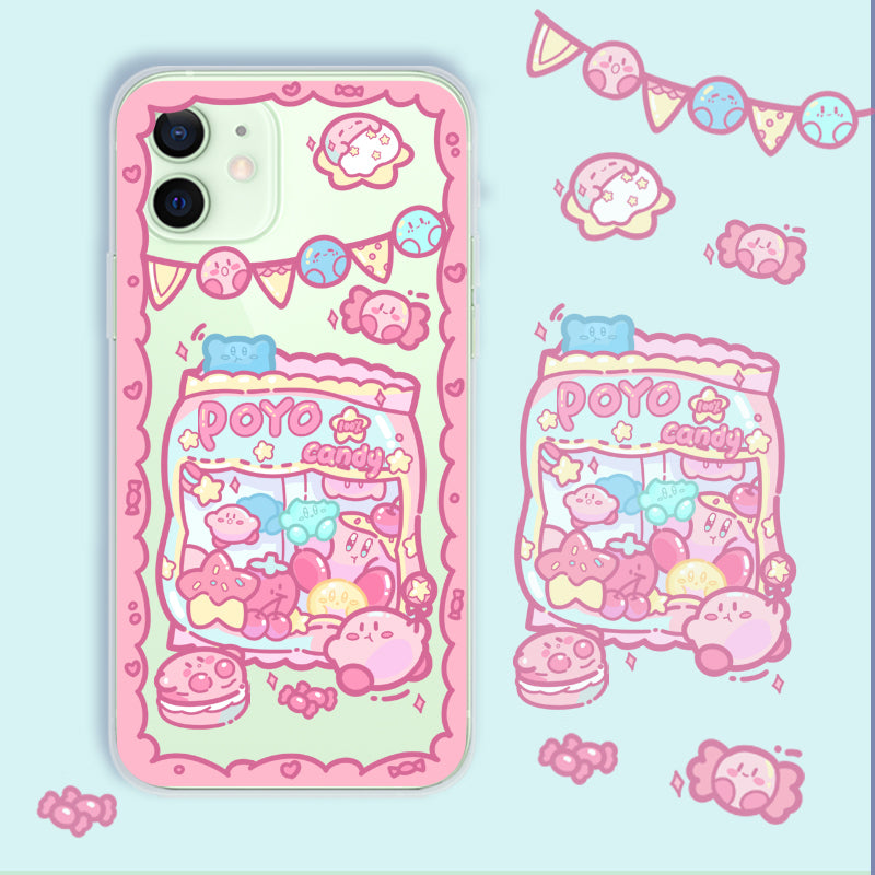 Kawaii Kirby iPhone Case Kawaii iPhone 13 Pro Max XR XS Max Cute Kirby Gifts Kirby Lovers (7)