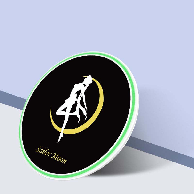 Kawaii Sailor Moon Wireless Charger Cute Phone Charging Pad Pink Kawaii Decor (9)