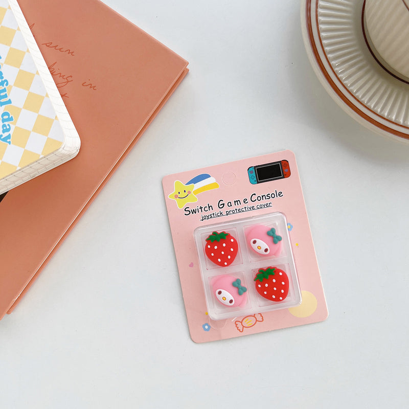 Kawaii Switch Thumb Grips Cute Cartoon OLED Joystick Caps Anime Switch lite Accessories (1)