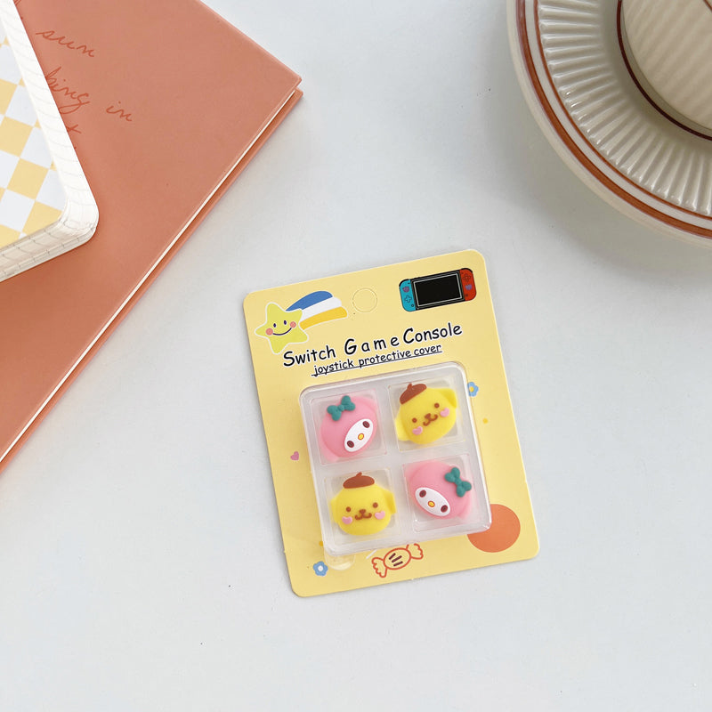 Kawaii Switch Thumb Grips Cute Cartoon OLED Joystick Caps Anime Switch lite Accessories (17)