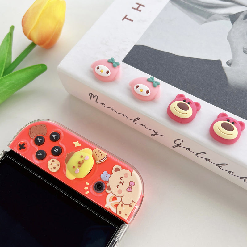 Kawaii Switch Thumb Grips with Joystick Caps