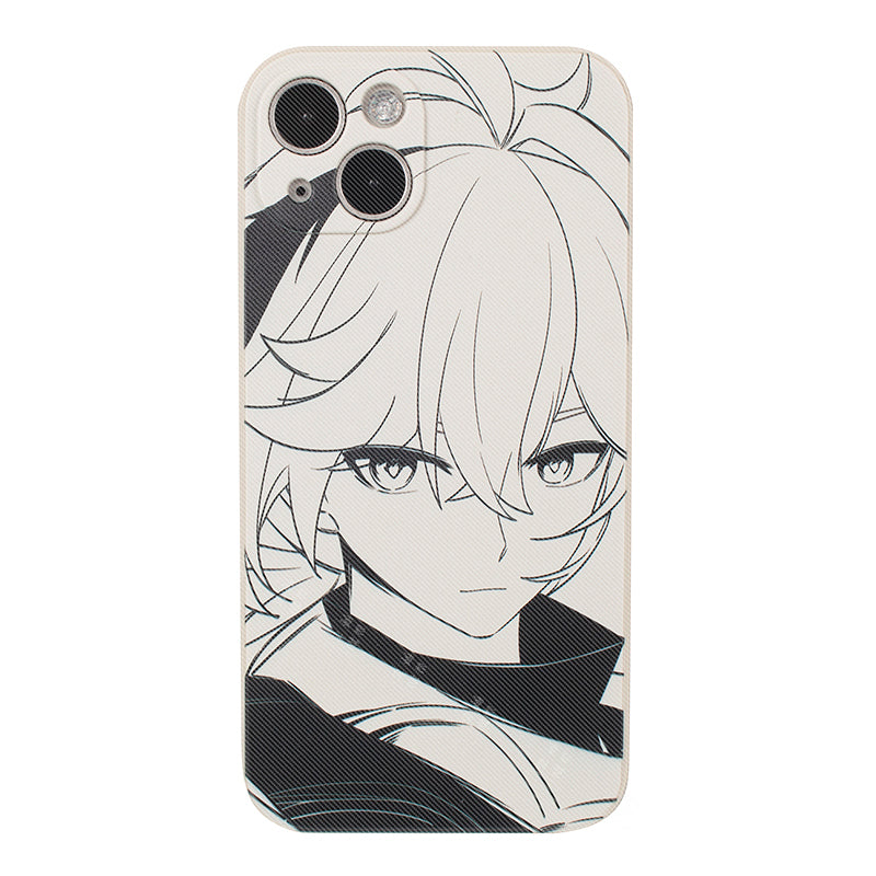 Kazuha Phone Case Genshin Impact iPhone Case Kazuha Drawings Sketch (2)