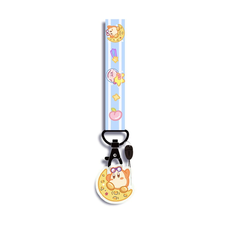 Kirby Lanyard Necklace Cute Kirby Phone Strap Kirby Charms Kawaii Kirby Accessories (1)
