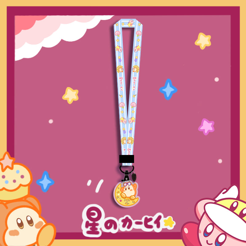 Kirby Lanyard Necklace Cute Kirby Phone Strap Kirby Charms Kawaii Kirby Accessories (4)
