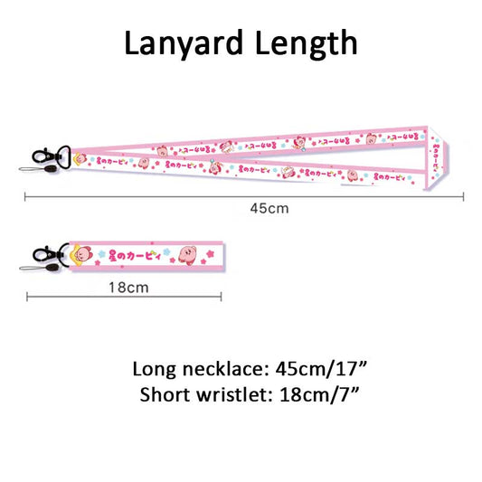 Kirby Lanyard with Cute Charm