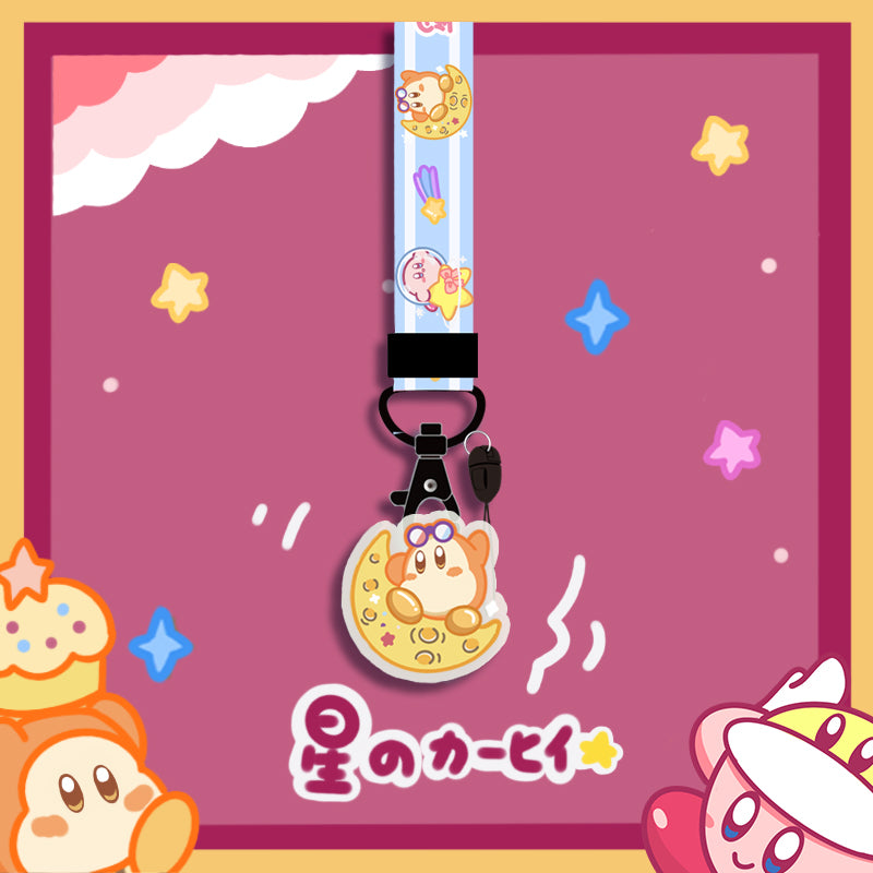 Kirby Lanyard with Cute Charm