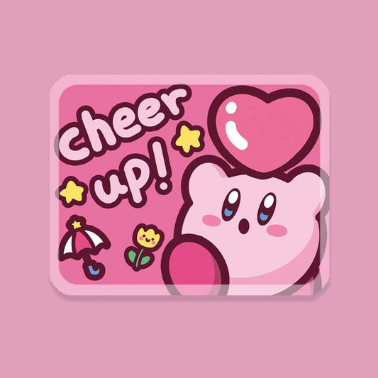 Kirby Mouse Pad Cute Kirby Desk Accessories Pink Desk Pad (3)