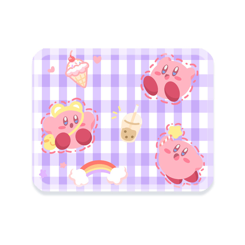 Kirby Mouse Pad Cute Kirby Desk Accessories Pink Desk Pad (4)