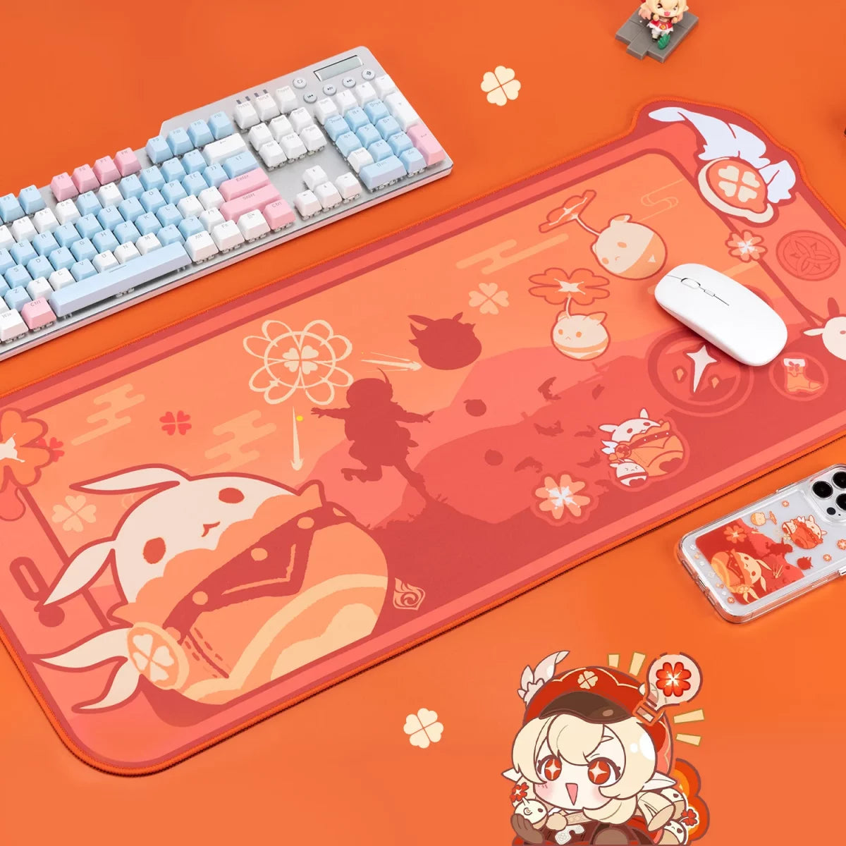 Klee Desk Mat Cute Genshin Impact Mouse Pad Jumpy Dumpty Genshin Klee Merch (1)