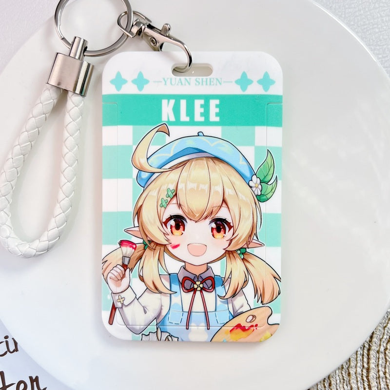 Klee Genshin Impact Card Holders Modern Genshin Fanart Badge Holders (9)