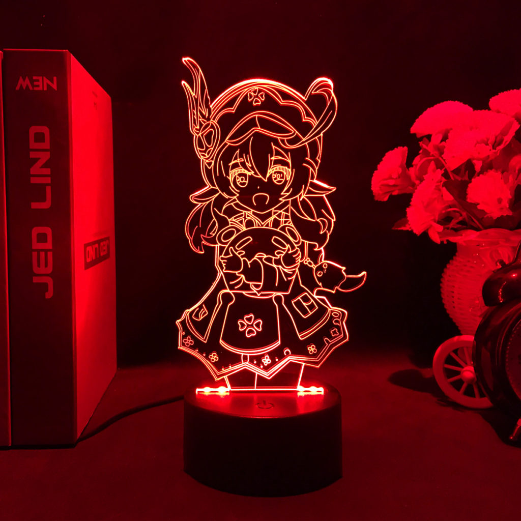 Klee LED Night Light Cute Gesnhin Impact LED Desk Lamp Kawaii Klee Gifts 4702