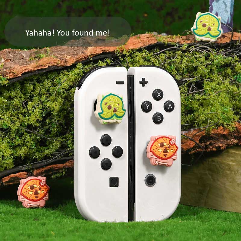 Korok Switch Joystick Cap Set: Zelda-inspired, high-quality silicone