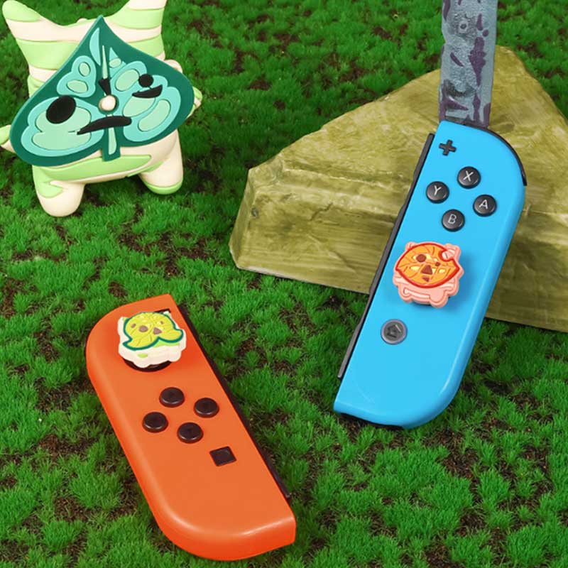 Korok Switch Joystick Cap Set: Zelda-inspired, high-quality silicone
