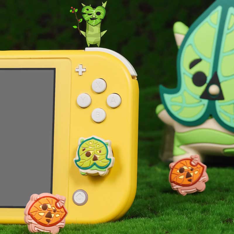 Korok Switch Joystick Cap Set: Zelda-inspired, high-quality silicone