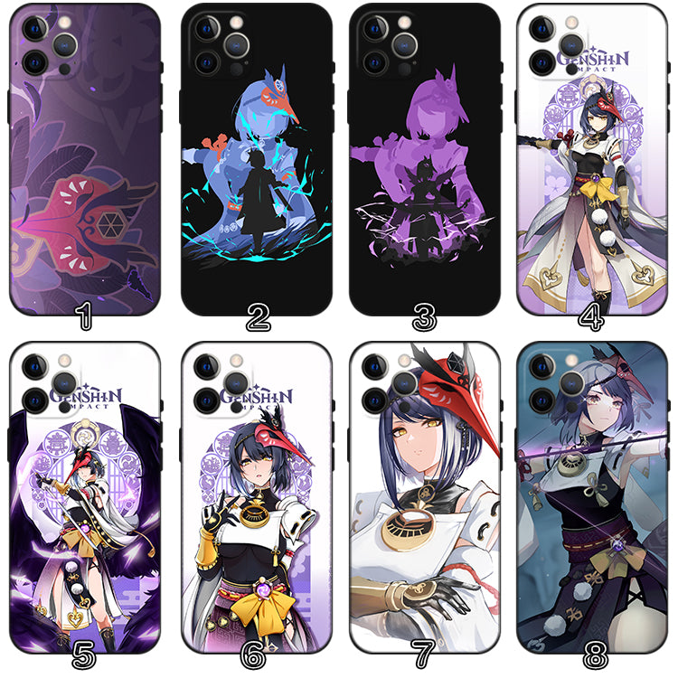 Kujou Sara Phone Case with Camera Protection