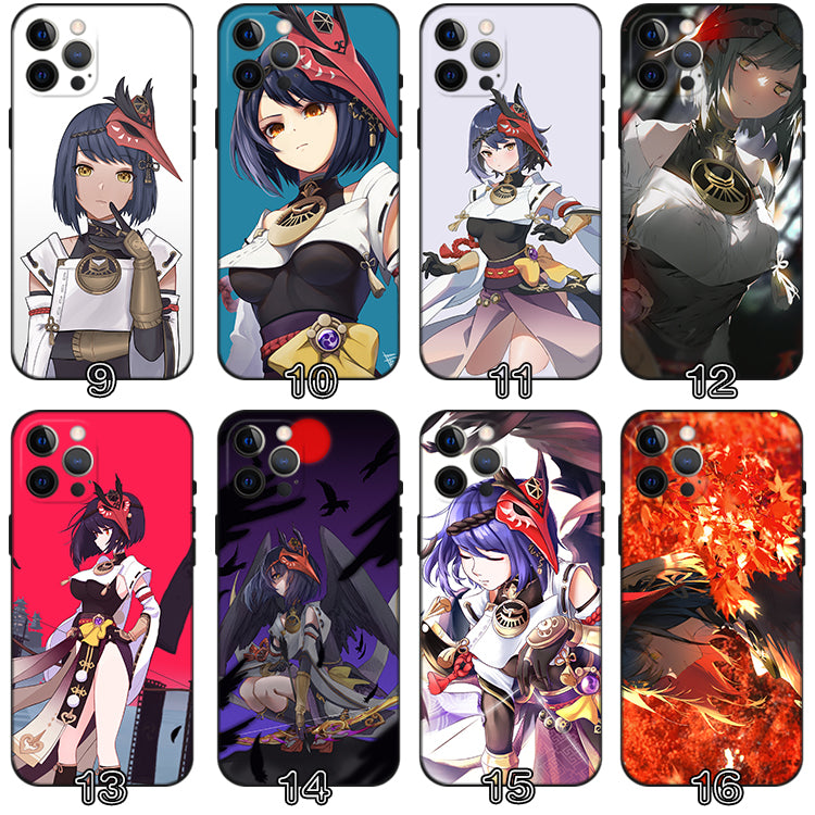 Kujou Sara Phone Case with Camera Protection