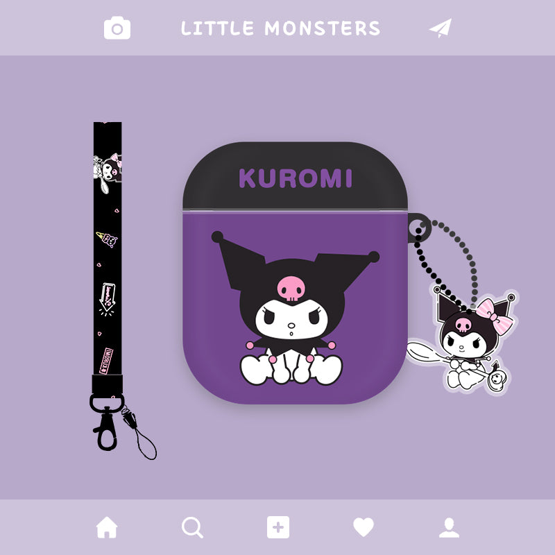 Kuromi AirPods Case Kawaii AirPods Pro Case Cover Cute Devil AirPods 1 2 (3)