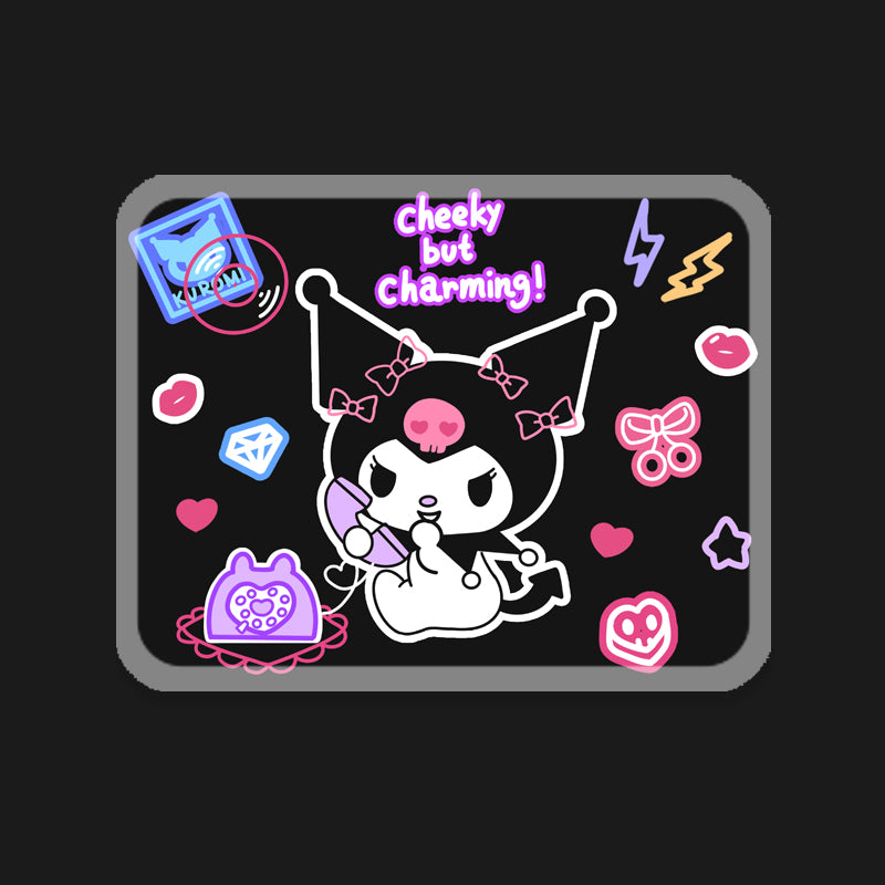 Kuromi Mouse Pad Cute Kuromi Desk Accessories Pink Desk Pad (2)