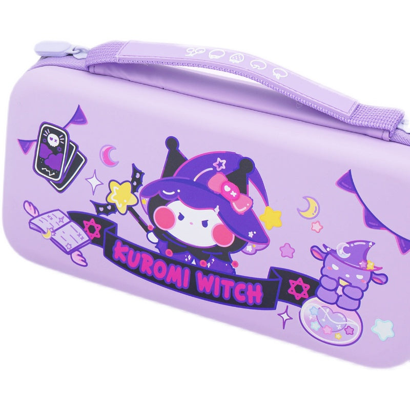 Kuromi Switch OLED Case Witch Kuromi Carrying Case Kawaii Purple Switch Travel Case