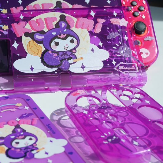 Kawaii Florescent Purple Switch Case Cover