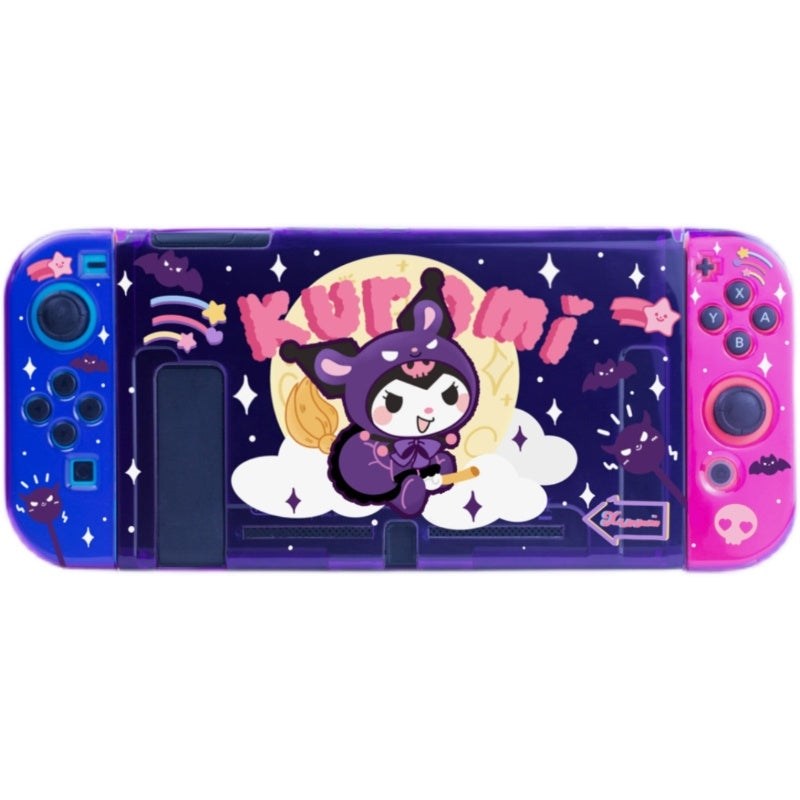 Kuromi Switch Protective Cover Case Cute Switch Case Purple Kawaii Switch Accessories (5)