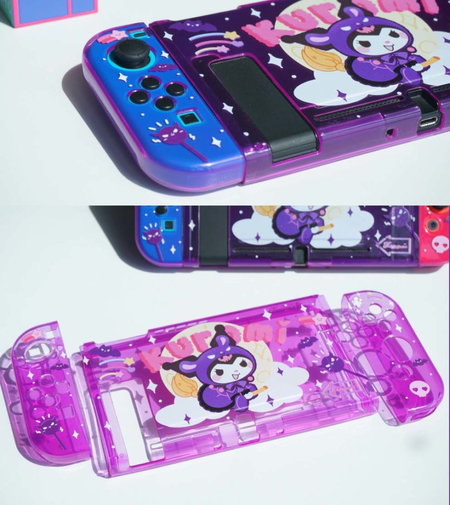 Kawaii Florescent Purple Switch Case Cover