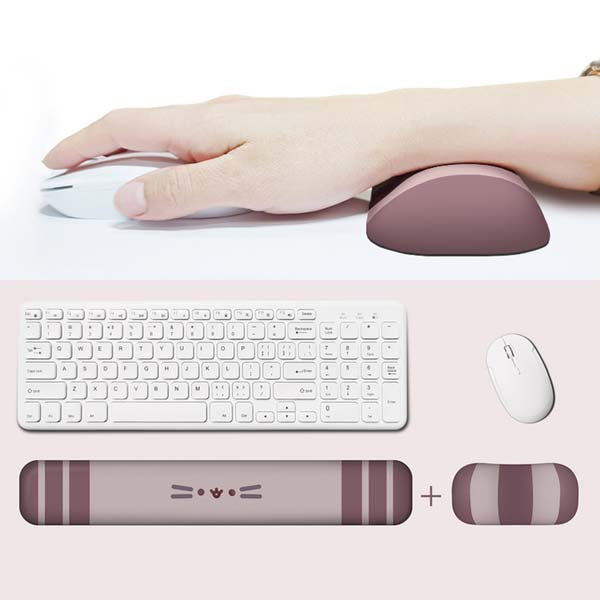 Cute Cat Gaming Mouse Mat Set