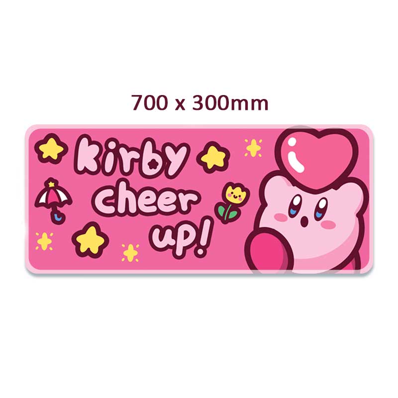 Large Kirby Mouse Pad Kirby Gaming Mouse Mat Keyboard Mat Kirby Desk Accessories (1)