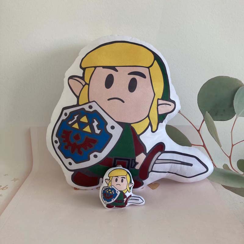 Link Plush Cushions Chibi Link Plushies BOTW Hylian shield TOTK Keychains