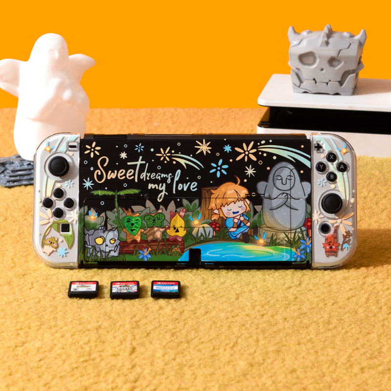 Link Switch OLED Cases Breath of the Wild Korok Switch OLED Covers Zelda TOTK Gifts (2)