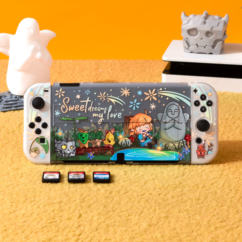 Link Switch OLED Cases Breath of the Wild Korok Switch OLED Covers Zelda TOTK Gifts (3)