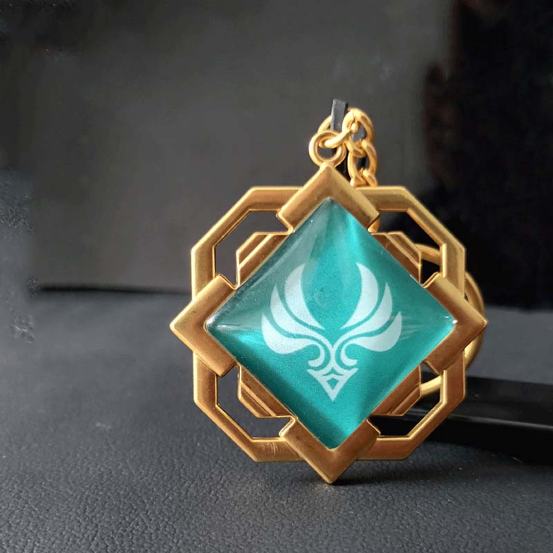 Liyue Vision Key Chain Genshin Impact Gift for Teyvat Travelers (2)