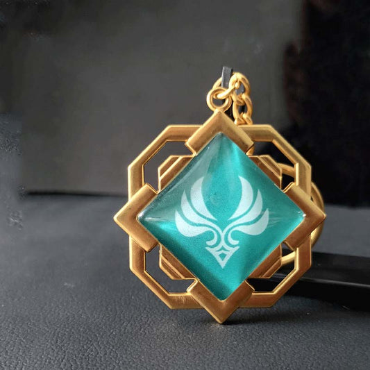 Liyue Vision Key Chain Genshin Impact Gift for Teyvat Travelers (2)