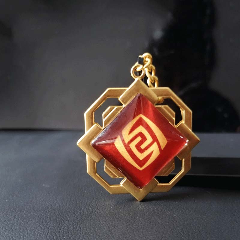 Liyue Vision Key Chain Genshin Impact Gift for Teyvat Travelers (4)