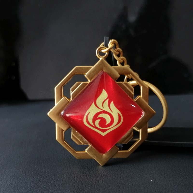 Liyue Vision Key Chain Genshin Impact Gift for Teyvat Travelers (5)