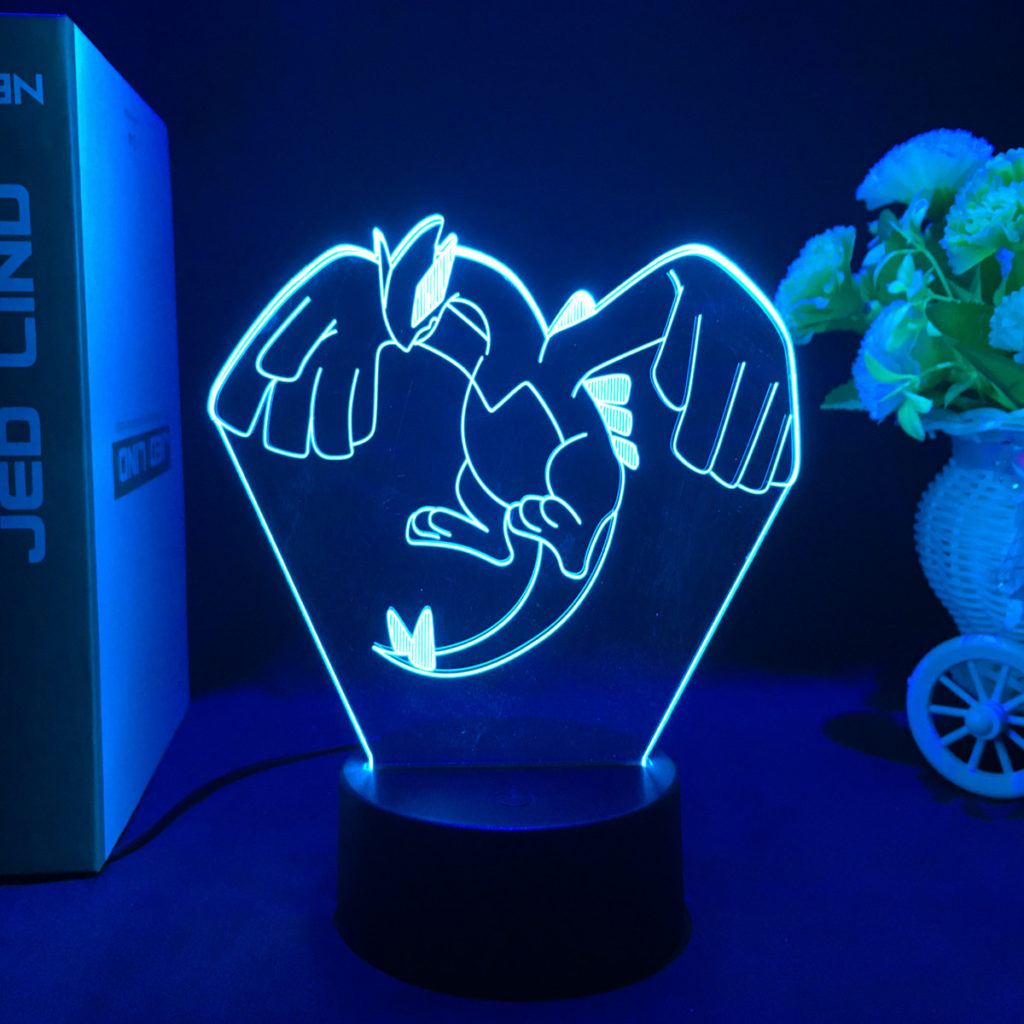Lugia Pokemon LED Light Pokemon Bedroom Light Pokemon Gaming Room Decor