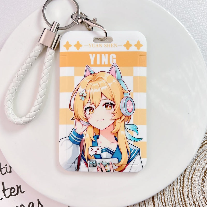 Lumine Genshin Impact Card Holders Modern Genshin Fanart Badge Holders (22)