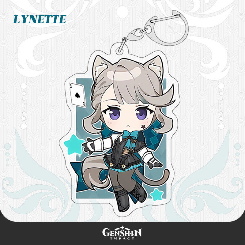 Lyney & Lynette Acrylic Charms: Magical, Artful, Durable