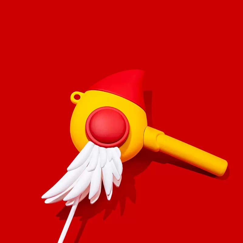 Kawaii AirPods Case with Magical Girl Accessories