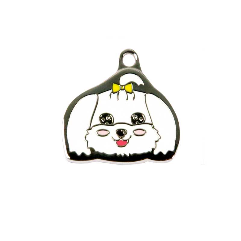 Customizable Maltese Dog ID Tag