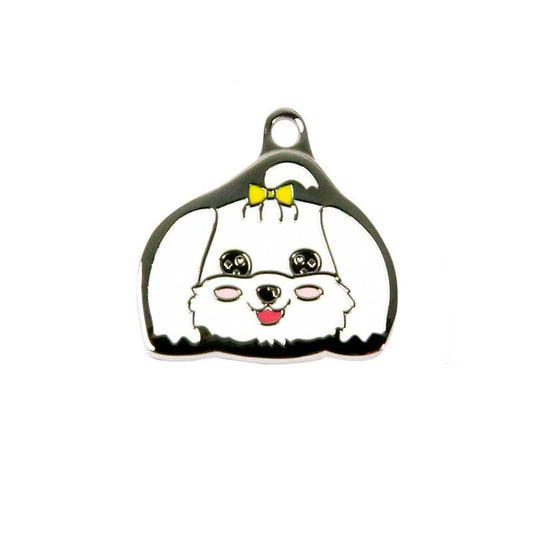 Customizable Maltese Dog ID Tag