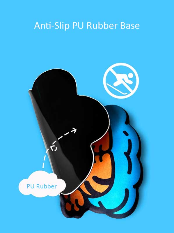 Meditating Cat Mouse Pad with Wrist Support