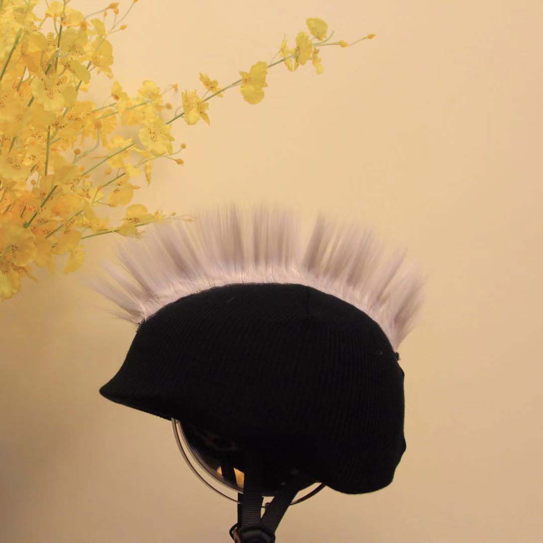 Mohawk Helmet Cover Funny Ski Gear Mohican Style Snowboard Helmet Cover (10)